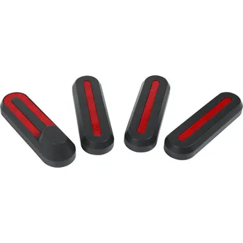 Elektrokoloběžka Xiaomi Mi Scooter plastové kryty nábojů kol včetně odrazek sada 4ks Černá