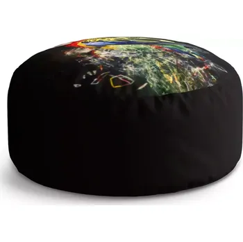 Sedací pytel Kulatý taburet Circle Barevný papoušek: 38x48 cm - Sablio