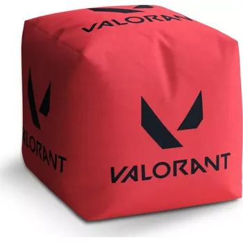 Taburet Taburet Kostka VALORANT Red: 40x40x40 cm - Sablio