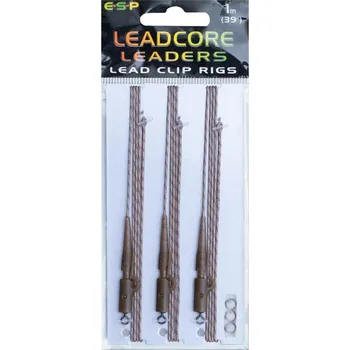 ESP návazce Leadcore Lead Clip 1m Sandy Gravel