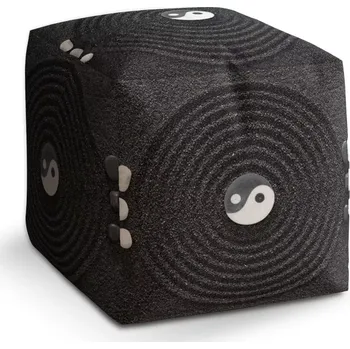 Taburet Taburet Kostka Jin a jang: 40x40x40 cm - Sablio