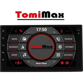 Autorádio TomiMax 2DIN autorádio SLIM Android 14 WIFI, GPS, USB, BT HW výbava: 4 Core 2GB+16GB PX HIGH, Velikost obrazovky: Dotyková obrazovka: 7"