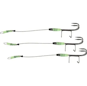 Rybářský háček Savage Gear návazec Carbon 49 Spike Double Hook stinger #4 9cm 3ks