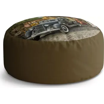 Sedací pytel Kulatý taburet Circle Veterán 3: 38x48 cm - Sablio