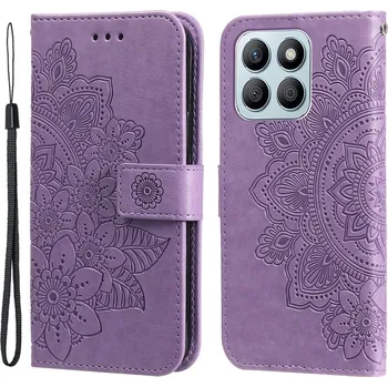 Pouzdro na mobilní telefon Mandala knížkové pouzdro na Honor X8b - fialové