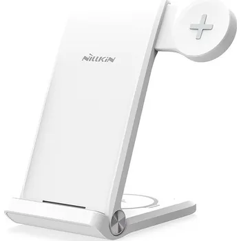 Nillkin PowerTrio 3v1 Bezdrátová Nabíječka pro Samsung Watch White