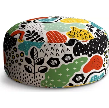 Sedací pytel Kulatý taburet Circle Dětské malování: 38x48 cm - Sablio