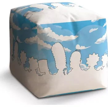 Taburet Taburet Kostka Cartoon 1: 40x40x40 cm - Sablio