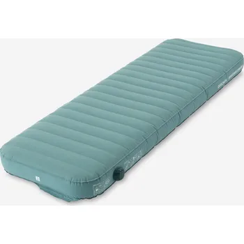 Karimatka QUECHUA Kempinková nafukovací matrace Air Seconds Comfort 70 cm pro 1 osobu ZELENÁ