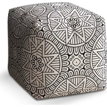 Taburet Taburet Kostka Hvězdy mehendi: 40x40x40 cm - Sablio