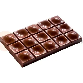 Čokoládová tyčinka Polykarbonátová forma k vytvoření čokoládové tabulky - 3 ks x 80g, 117x71x13 mm - MA2008 | MARTELLATO, Tavolette