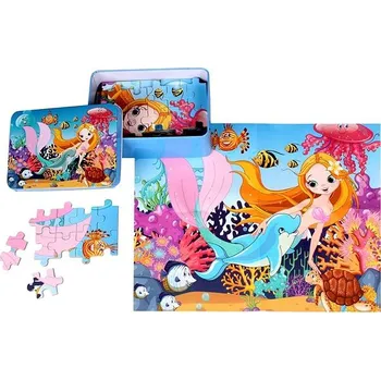 Puzzle Merco Puzzle Mořská Víla 100 dílků, multipack 2 balení