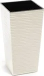 Lamela LAMELA, květináč FINEZIA DLUTO-vroubek 300 x 300 mm, krémový