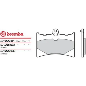 Motodíl Přední brzdové destičky Brembo Aprilia 125 RS EXTREMA 1993 - 1998 směs 05