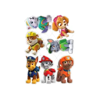 Jedlá dekorace na dort PAW postavičky velké, VARIANTA Jedlý papír 1393