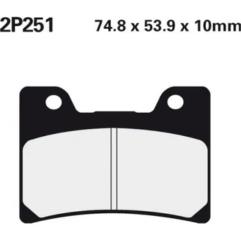 Brzda pro motocykl Přední brzdové destičky Nissin Yamaha FZR 600 R 1990 - 1991 směs ST