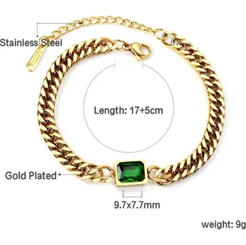 Náramek Elegantní dámský náramek z chirurgické oceli - 588JG