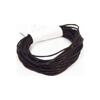 Korálek Voskovaná šňůra 1mm 5m černá