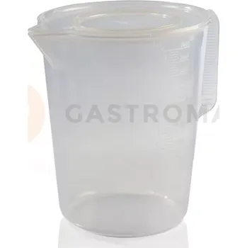 Servírovací stolek Džbánek z průhledného plastu s odměrkou a víkem - 6000 ml - CFTRA6C | MARTELLATO, Carafes