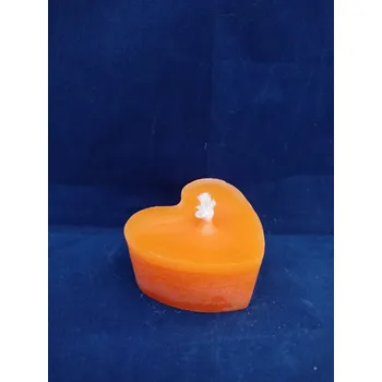Svíčka Svíčka srdce oranžové
