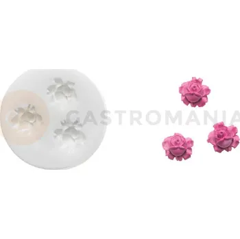 Kuchyňská sůl Forma na cukrovou hmotu SLK 355 - růže, 16x15 mm | SILIKOMART, Sugarflex Roses