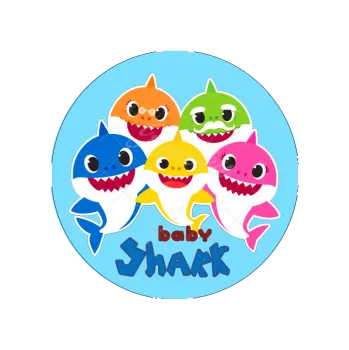 Jedlá dekorace na dort BABY SHARK nápis, VARIANTA Jedlý papír 791