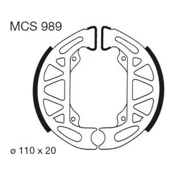 Brzda pro motocykl Zadní brzdové destičky TRW / Lucas Gilera 80 Typhoon 1996 -
