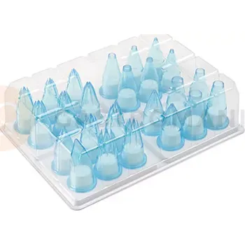 Sada zdobicích špiček z polykarbonátu - 24 ks | SILIKOMART, Polycarbonate Tips