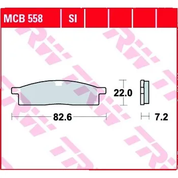 Brzda pro motocykl Přední brzdové destičky TRW / Lucas Yamaha YZ 80 1986 - 1990 směs SI