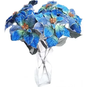 Vánoční dekorace Vánoční hvězda modrá