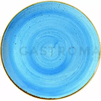 Talíř Mělký talíř světlé modrý, ručně zdobený 32,4 cm | CHURCHILL, Stonecast Cornflower Blue
