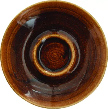 Porcelánový podšálek, skořicový 15,6 cm | CHURCHILL, Monochrome