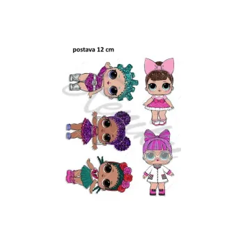 Jedlá dekorace na dort LOL 1, VARIANTA Fondánový list 467