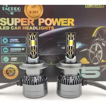 Autožárovka LED A5 autožárovka H7 6000K 15000lm 2x75W, sada 2ks (LED A5 headlight H7 6000K 15000lm 2x75W)