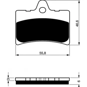 Brzda pro motocykl Přední brzdové destičky Goldfren Cagiva Prima 50 1993-1995 směs AD