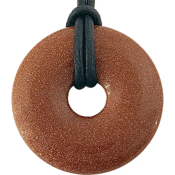 Přívěsek Milujeme Kameny Avanturín oranžový syntetický - donut 133822