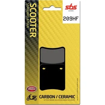 Brzda pro motocykl Zadní brzdové destičky SBS Piaggio 300 MP3 LT Touring (Parking Brake) 2011 - 2012 směs HF