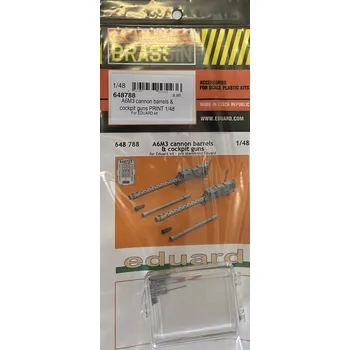 Plastikový model BRASSIN 1/48 A6M3 cann.barrels&cockpit guns PRINT
