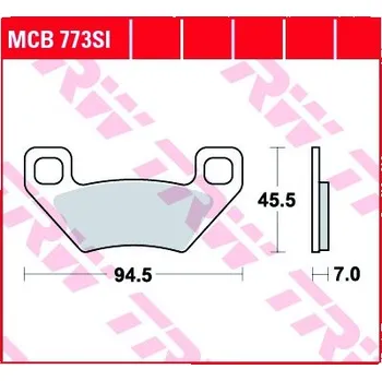 Brzda pro motocykl Zadní brzdové destičky TRW / Lucas Arctic Cat 250 2x4/4x4 2005 - směs SI