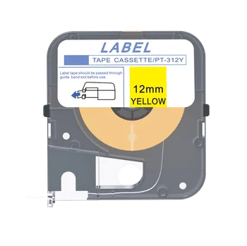 Max LM-312Y, 12mm x 8m, žlutá kompatibilní páska