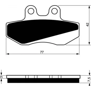 Brzda pro motocykl Přední brzdové destičky Goldfren Aprilia RX 50 2006-2011 směs S3