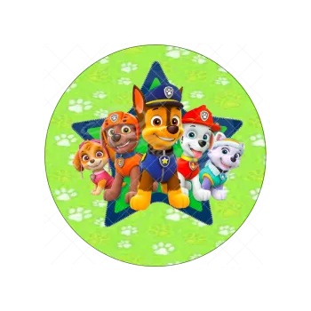 Jedlá dekorace na dort PAW hvězda, VARIANTA Jedlý papír 83