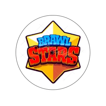 Jedlá dekorace na dort BRAWL STARS znak, VARIANTA Jedlý papír 722