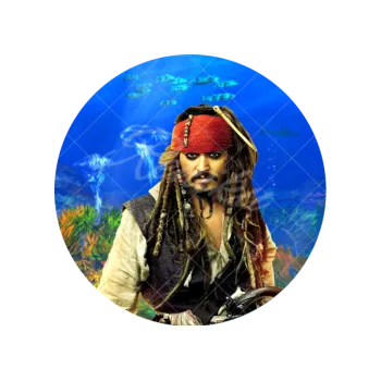 Jedlá dekorace na dort JACK v moři, VARIANTA Jedlý papír 1318