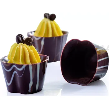 Čokoládová tyčinka Polykarbonátová forma k vytvoření čokoládových formiček - 24 ks, 33x33x23 mm - 20GU004 | MARTELLATO, Mini Choco Fill