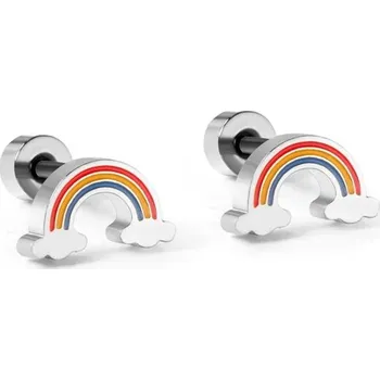 Náušnice Hypoalergenní náušnice s motivem duhy | 1-2 kusy - 187S