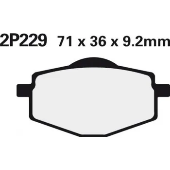 Brzda pro motocykl Zadní brzdové destičky Nissin Yamaha TZR 50 1990 - 1992 směs NS