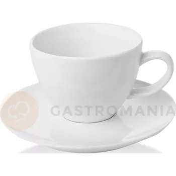 Šálek s podšálkem z bílého porcelánu, 0,07 l | FINE DINE, Bianco