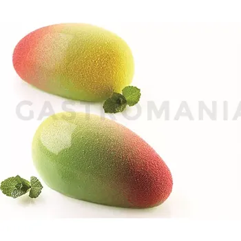 Výroba svíčky Sada forem pro přípravu chlazených dezertů - 6 ks, 130 ml, 93x57x42 mm - Mango 130 | SILIKOMART, 3D Fruits