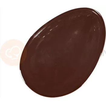 Čokoládová tyčinka Polykarbonátová forma na polovinu čokoládového vejce - 2 ks, 125x94x44 mm - SM2500 | MARTELLATO, Smooth Half Egg